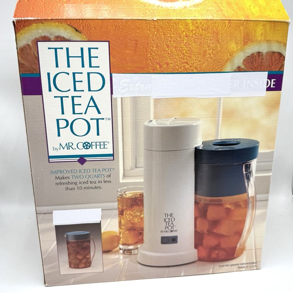 Mr Coffee Iced Tea Pot 2 Qt Pitcher NO LID Maker Brewer TM1.7 Turquoise Tested - Picture 5 of 6